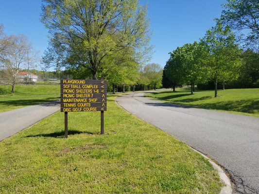 Cedar Hill Lake Sign